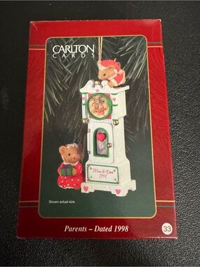Carlton Cards Christmas Ornament “Parents 1998”